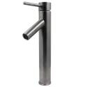 Dalyss Gun Metal 1-Handle Bathroom Sink Faucet, Single Hole Vessel - Contemporary